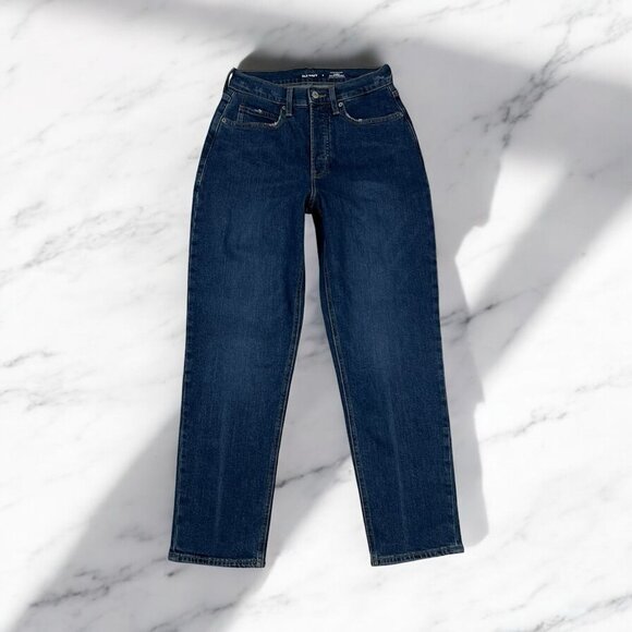 Old Navy Curvy Sky Hi Straight Jeans Size 4 Button Fly Extra High Rise Trish - Picture 4 of 11